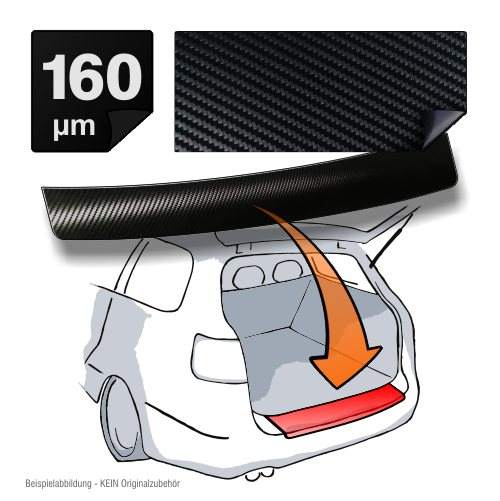 Bumper beschermfolie Kia Carbon look
