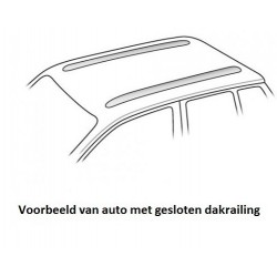 Thule dakdragers aluminium Opel Zafira 5-dr MPV 2007-2011 met gesloten dakrailing