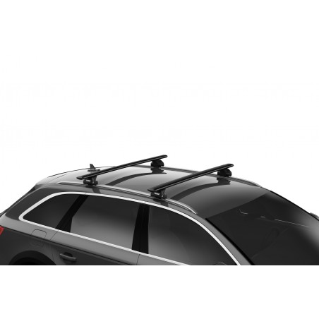 Thule dakdragers zwart aluminium BMW 5-series 5-dr Estate Touring (G31) 2017-heden met gesloten dakrailing
