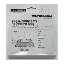 Uitbreidingsset voor dakkoffers VW/Audi - T-stukken 20mm