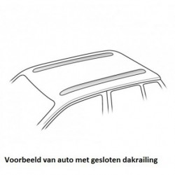 Kamei dakdragers aluminium Volkswagen Passat Variant Station 5-dr vanaf 2015- met gesloten dakrailing