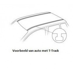 CAM (MAC) dakdragers aluminium Peugeot 806 5-dr MPV 1994-2002 met T-profiel