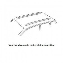 CAM (MAC) dakdragers aluminium Mercedes-benz C-Klasse 5-dr Estate 2015-heden met gesloten dakrailing