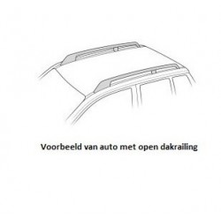 CAM (MAC) dakdragers aluminium Suzuki Ignis III 5-dr hatchback 2016-heden met open dakrailing