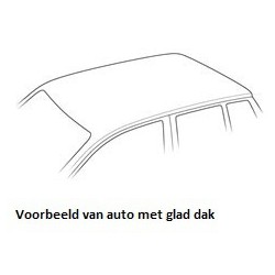 Thule dakdragers staal Nissan Frontier 4-dr Pickup Double Cab 2005-2015 met glad dak