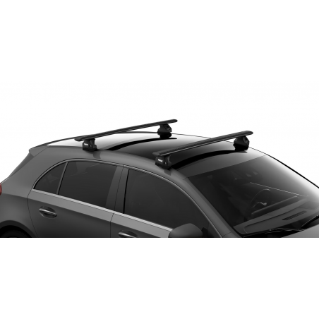 Thule dakdragers zwart aluminium Dacia Dokker 5-dr MPV 2012-heden met Fixpoint