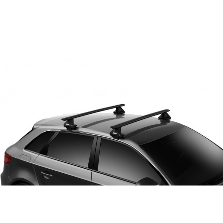 Thule dakdragers zwart aluminium Renault Megane (E-Tech) 5-dr SUV 2022-heden met glad dak