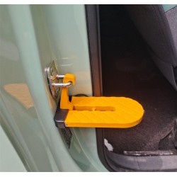 Autodeur opstap met veiligheidshamer