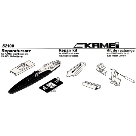 Kamei ClickFix snelspan-bevestiging compleet - Autotravelshop