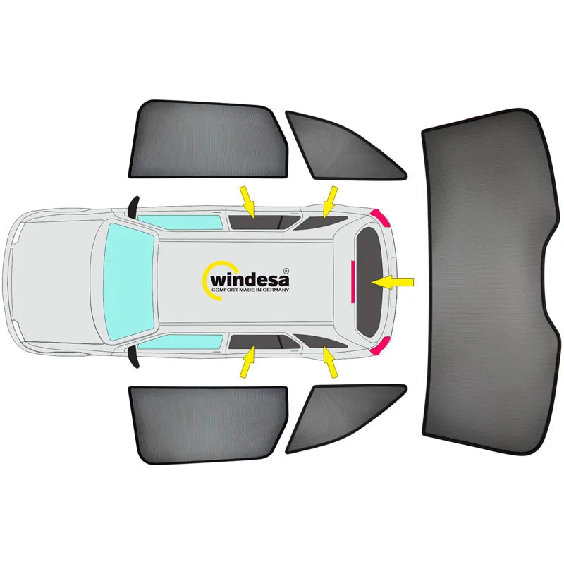 SunClip Zicht- & Zonwering passend voor Volvo XC60 II 2017-