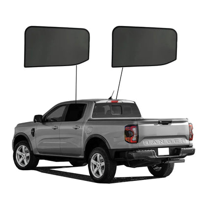 SunClip Zicht- & Zonwering passend voor Ford Ranger Crew Cab 2022-