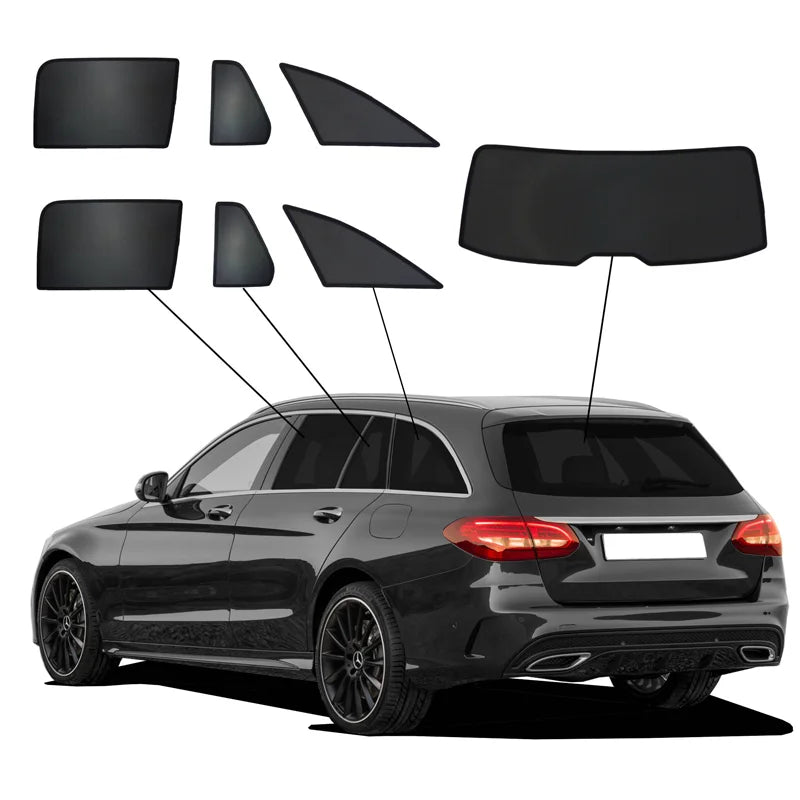 SunClip Zicht- & Zonwering passend voor Mercedes C-Klasse W205 Kombi 2014-2021