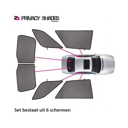 Set Car Shades passend voor Mercedes ML 1998-2005 (7 persoons) (6-delig)