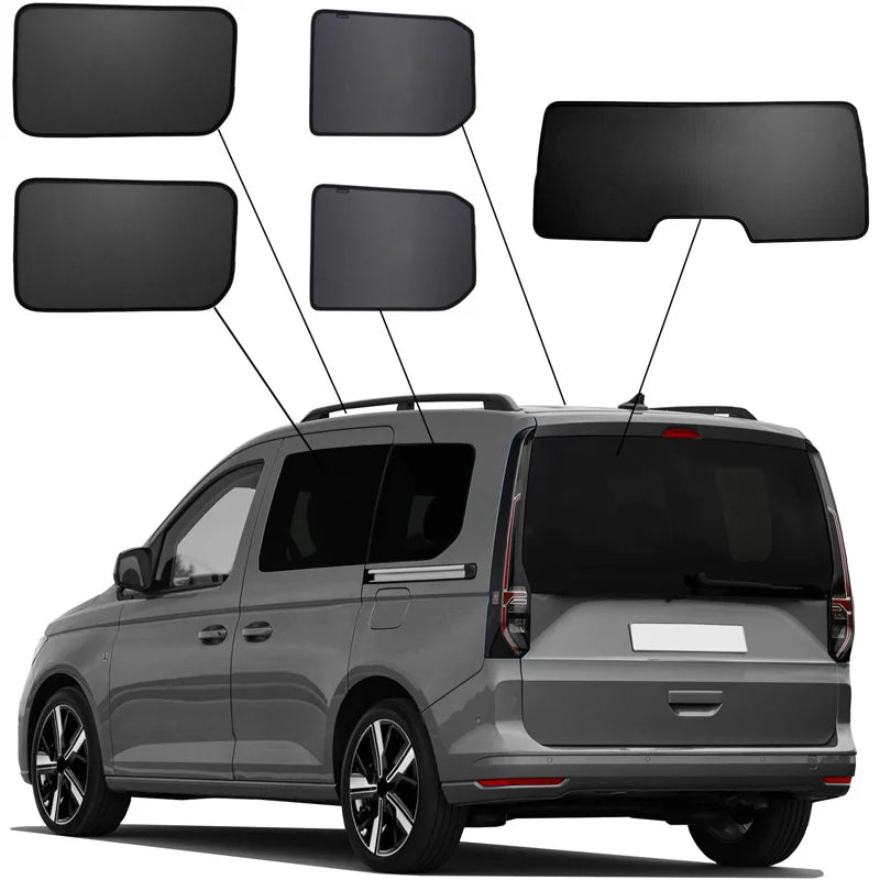 SunClip Zicht- & Zonwering passend voor Volkswagen Caddy V MPV 5-deurs 2020-