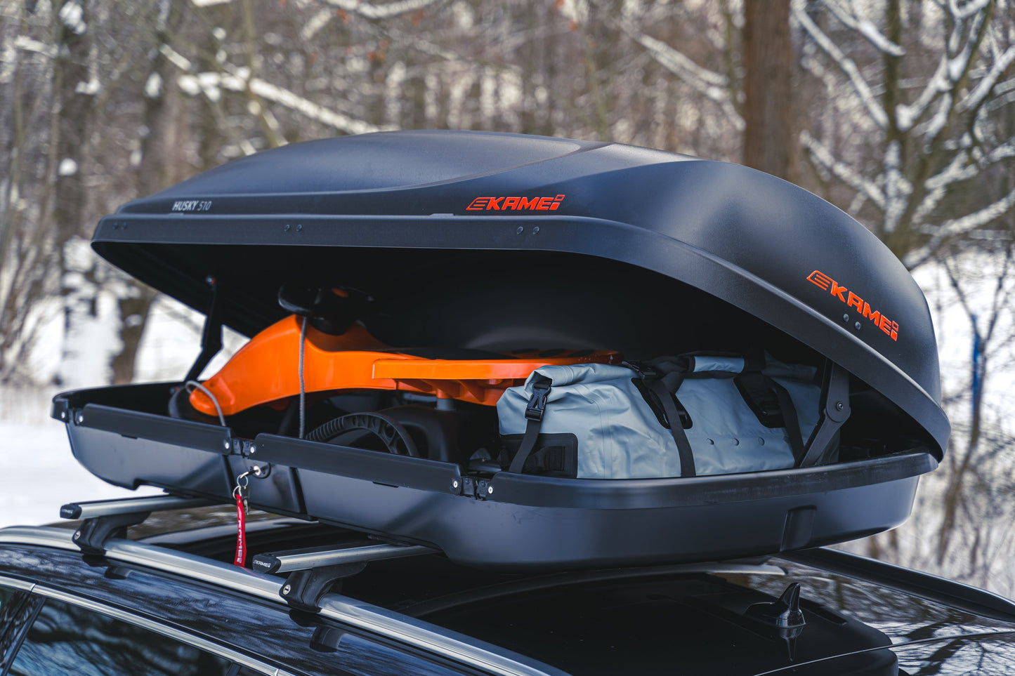 Kamei Husky 510 dakkoffer - matzwart
