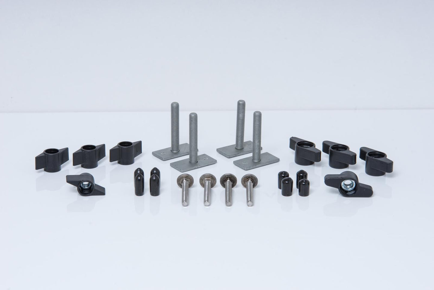 Kamei T-stukken 20mm - M8 schroefdraad - aanvullende set voor dakkoffers