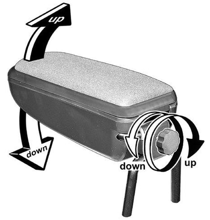 Armsteun Volkswagen stof Premium zwart
