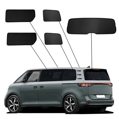 SunClip Zicht- & Zonwering passend voor Volkswagen ID.Buzz (Bus) (Lange wielbasis) 2022-